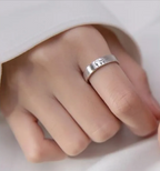 Personalized Cute Kitten Adjustable Couple Rings | Jewelry