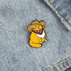 Creative Cartoon Cowboy Cat Alloy Brooch Accessory