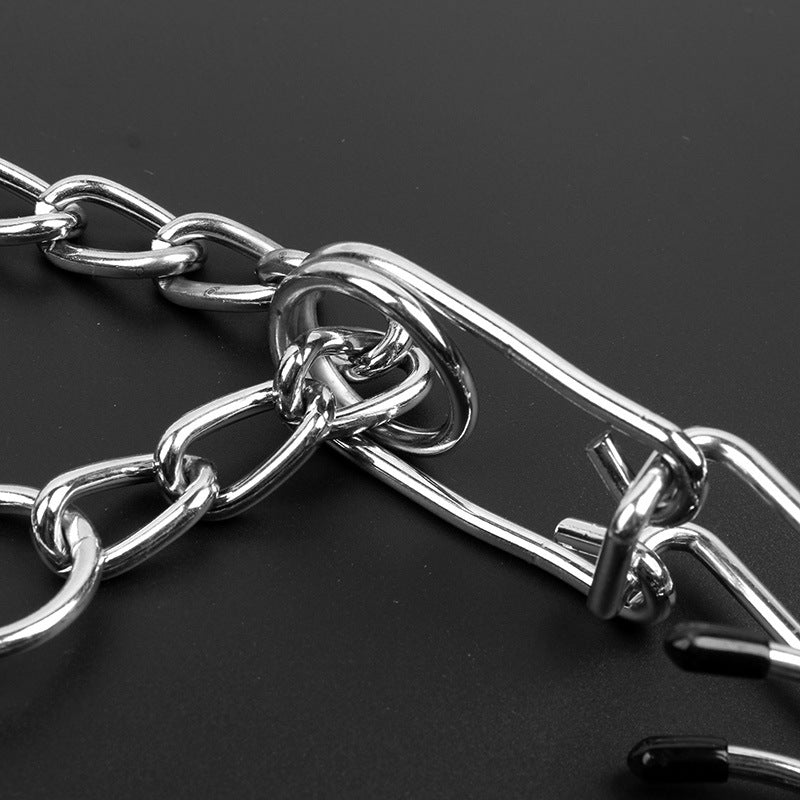 Metal Dog Training Collar with Detachable Chain