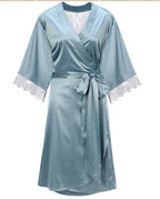 Lace Sexy Robe for Women - Summer Mid-Length Sleepwear