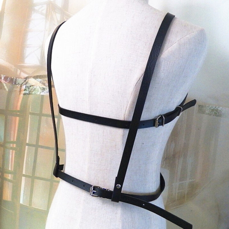 PU Leather Star Punk Bralette and Accessories Set