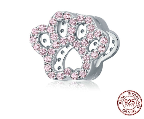 Silver Cute Cat and Dog Charm Collection