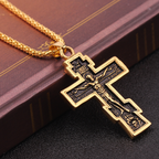 Cross Jesus Pendant Necklace - Christian Faith Jewelry