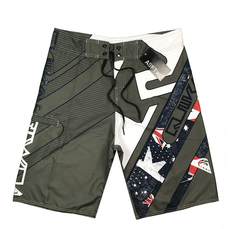 Men's Graphic Print Surf Board Shorts