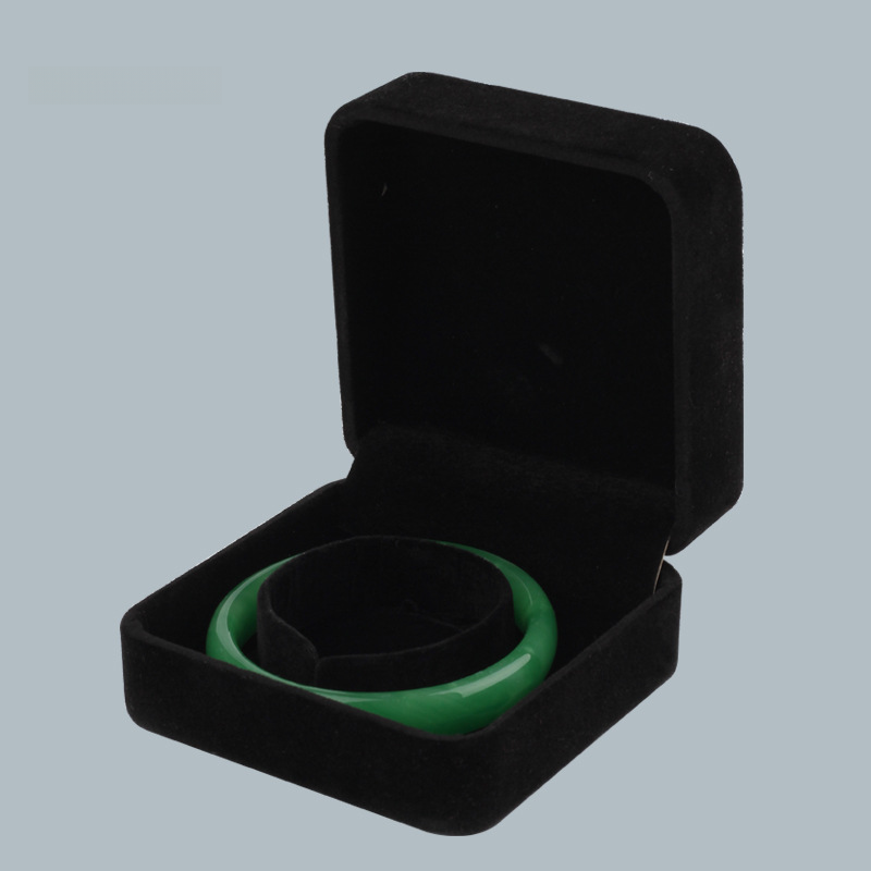 Black Velvet Jewelry Box Set for Rings, Necklaces, and More