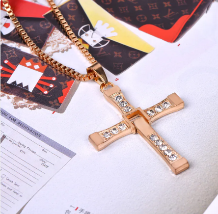 Men's Cross Diamond Pendant Necklace | Christian Jewelry