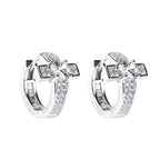 Men's Cross Earrings with Zircon Hip Hop Style