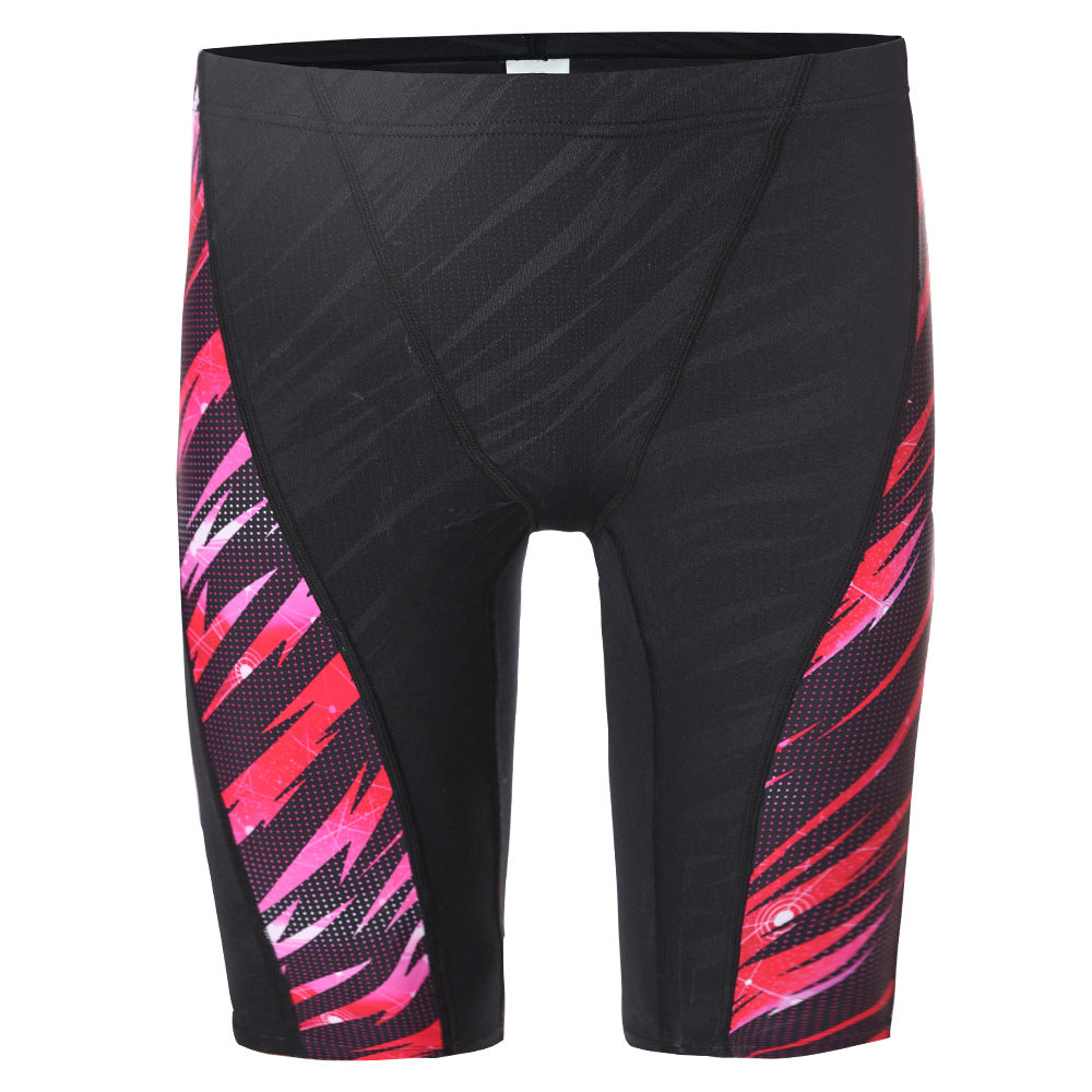 Pool Pro Mid Leg Athletic Swim Trunks (Five Point)