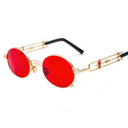 Steampunk Round Metal Sunglasses