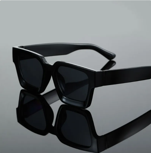 Classic Thick Square Frame Sunglasses UV Protection