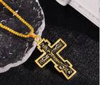 Cross Jesus Pendant Necklace - Christian Faith Jewelry