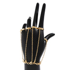 Retro Punk Metal Cross Chain Bracelet for Women
