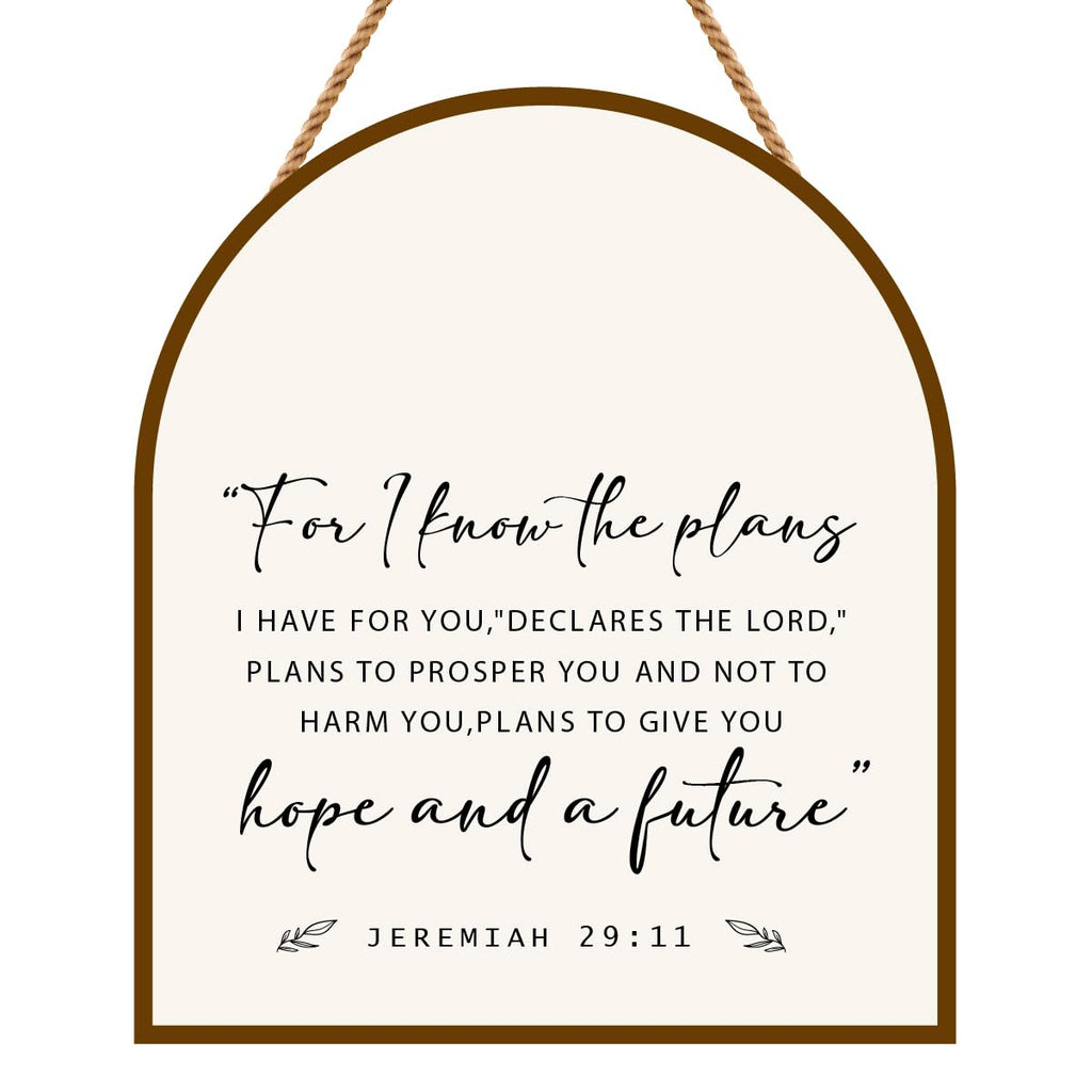 Jeremiah 29:11 Wall Decor - For I Know The Plans | Christian Art