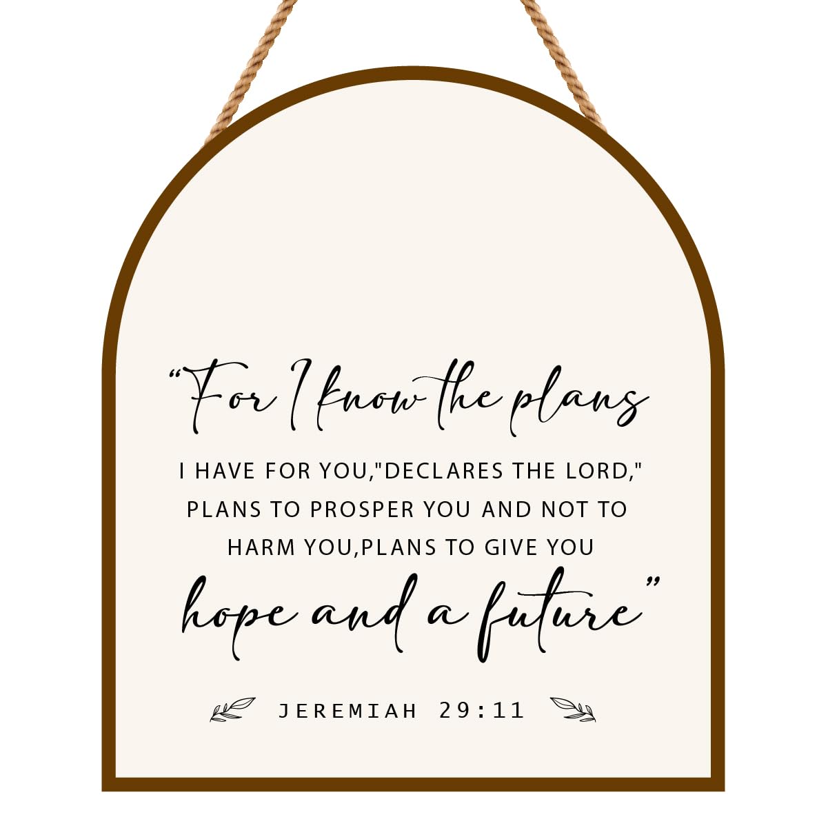 Jeremiah 29:11 Wall Decor - For I Know The Plans | Christian Art