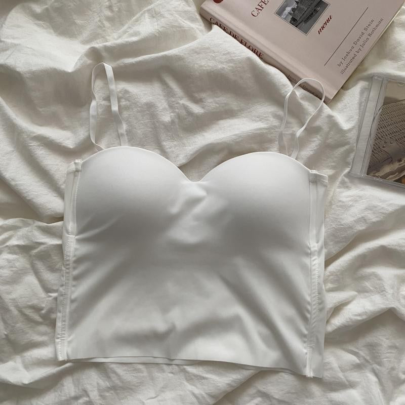 Ice Silk Padded Camisole Bra Top
