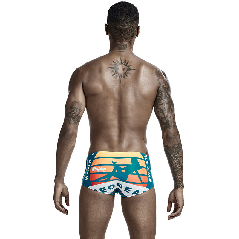 Men's Winged Graphic Low-Rise Swim Briefs