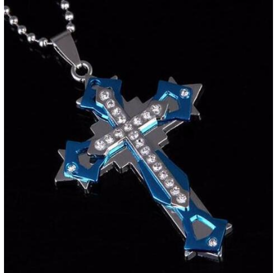 2020 Titanium Steel Cross Necklace with Bible Pendant | Christian Jewelry