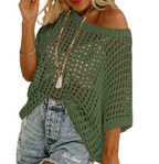 Cutout Knit Beach Cover-Up