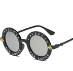 Round Slogan Bee Sunglasses