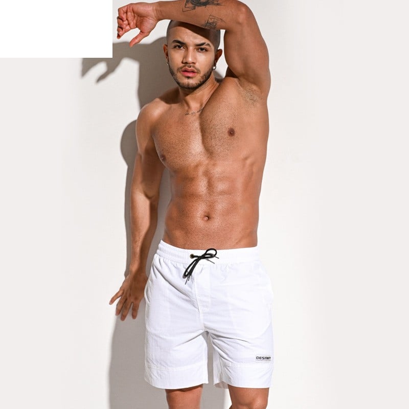 Men's Solid Color Swim Trunks