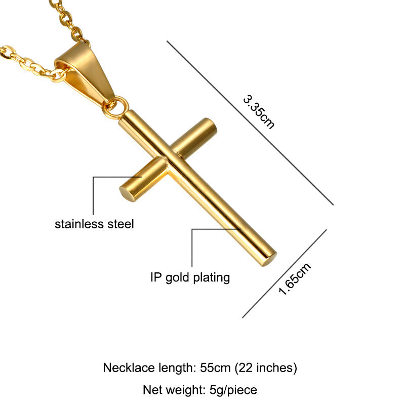 Stainless Steel Christian Cross Necklace Pendant | Christian Jewelry