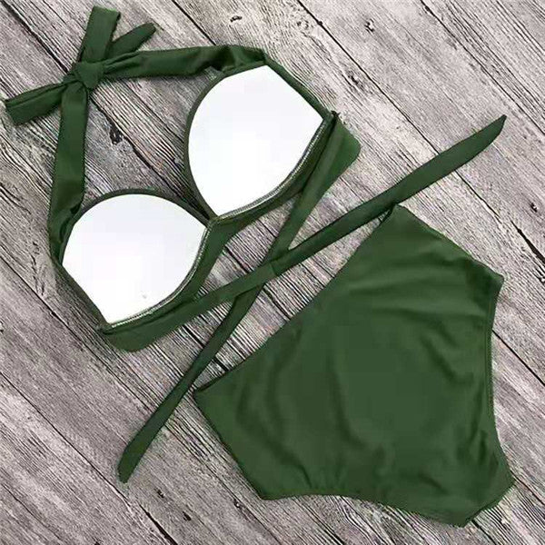 Red Cutout One-Piece Swimsuit