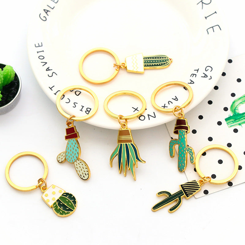 Cactus Plant Keychain and Keyring Accessory | Accessory