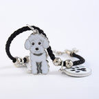 Minimalist Bull Dog Shaped Pet Bracelet - Handmade Jewelry