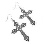 Baroque Cross Ear Hook Retro Bohemian Style Earrings