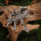 Vintage Silver Angel Necklace
