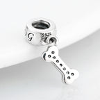 Silver Dog Bone Charm for DIY