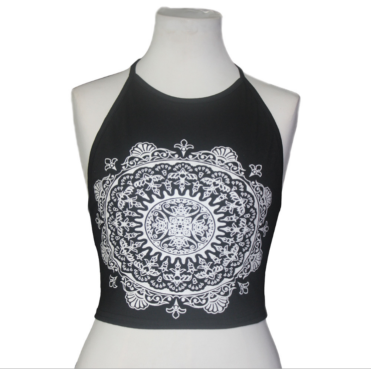 European Style Round Neck Women's Tank Top - 2 Colors
