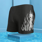 Men's Flame Print Swim Trunks