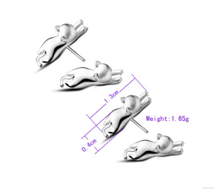 Cute Cat Jewelry Set - Ring - Ear Rings - Necklace | Jewelry