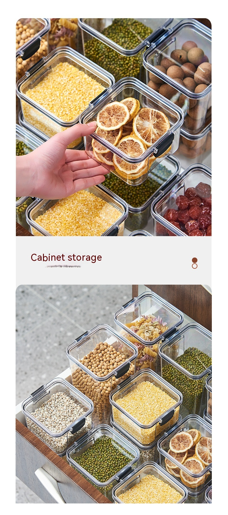 Food Grade Storage Containers - Airtight BPA-Free Kitchen Organization