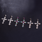 Shiny Cross Earrings