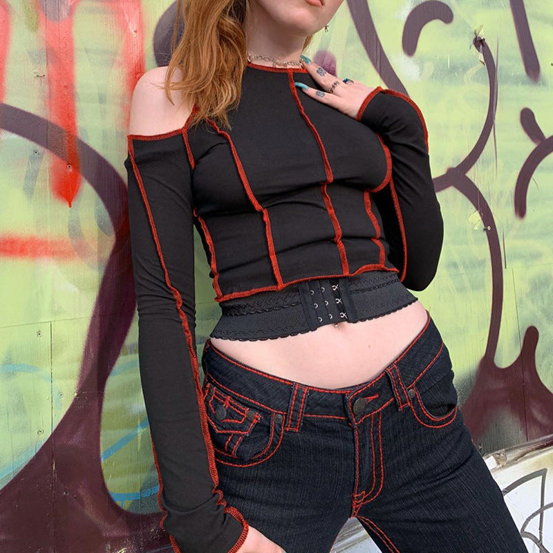 Sheer Mesh Women's Crop Tank Top with Arm Sleeves