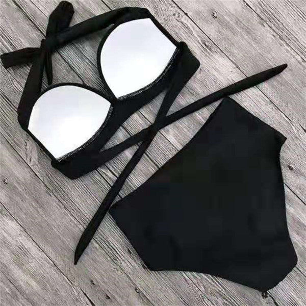 Red Cutout One-Piece Swimsuit