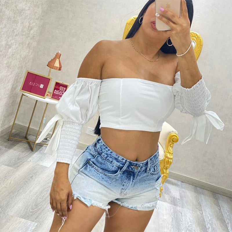 Trendy Gradient Women's Casual Shorts with Holes