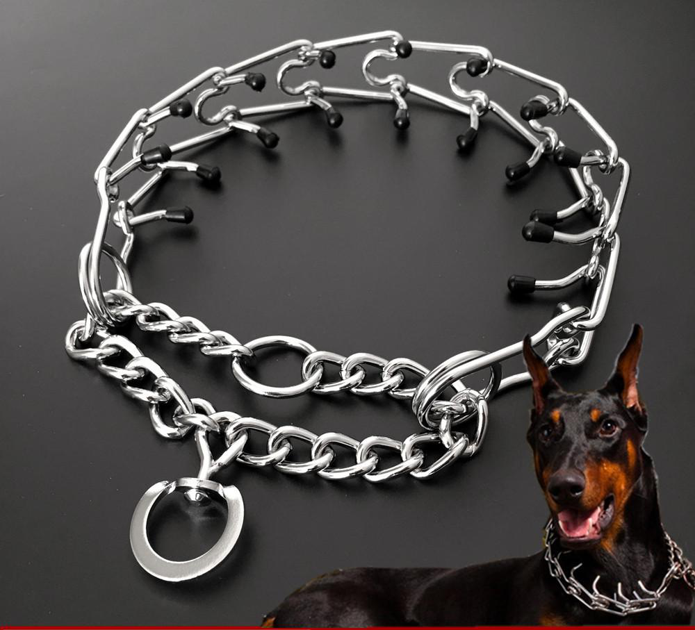 Chrome Plated Dog Training Choke Chain Collar