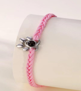 Dog Claw Projection Bracelet with Engraved Photo