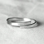 TRUST GOD Ring | Christian Jewelry