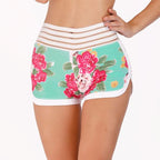 Women's High-Waisted Yoga Shorts for Fitness and Running