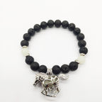 Volcanic Rock Luminous Horse Bracelet for Halloween
