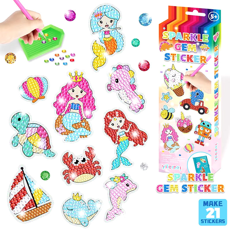 Christmas Diamond Painting Keychain 5D DIY Hanging Art Kits Ornaments for Kids Christmas Crafts Family Decor | Accessory