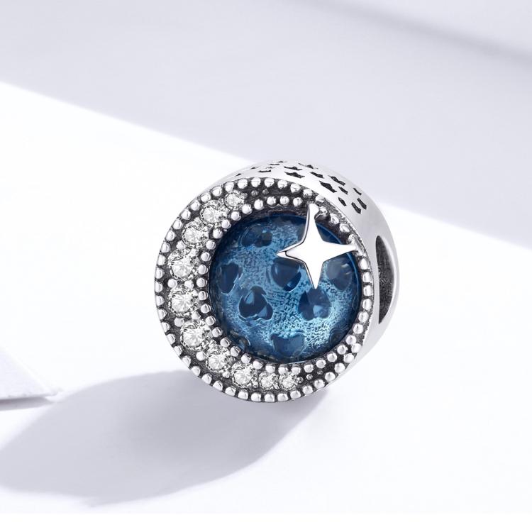 Blue Starry Cat and Dog Bracelet with Unicorn Beads