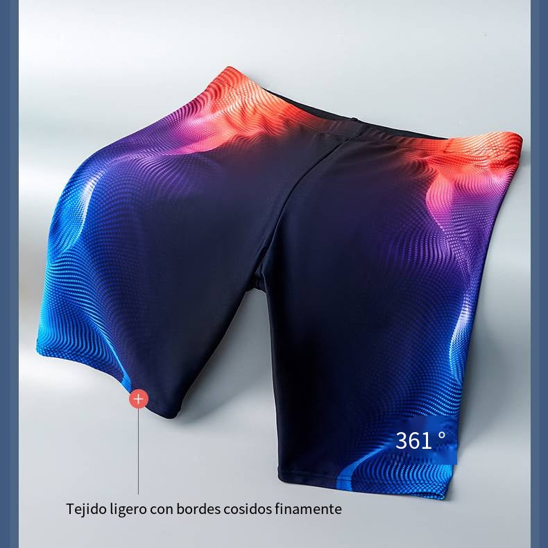 Men's Quick-Dry Mid-Thigh Swim Jammers