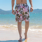 Men's Tropical Floral Print Board Shorts