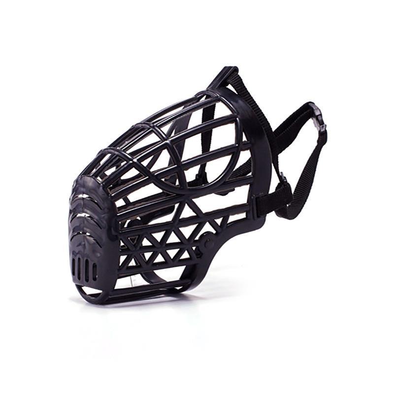 Anti-Bark Dog Muzzle - Breathable Soft Plastic Grid