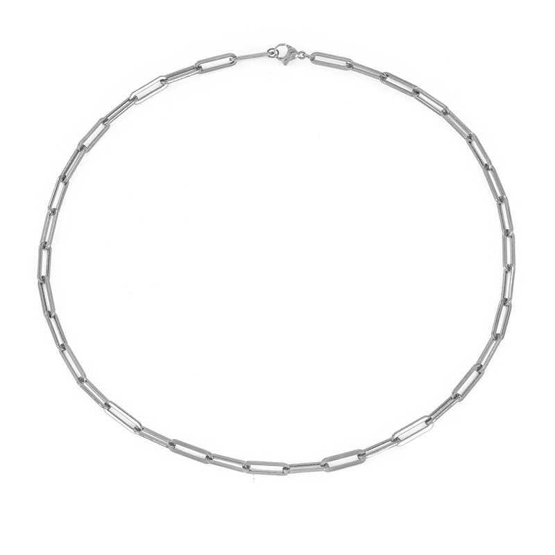 Gold-Plated Stainless Steel Minimalist Cross Necklace